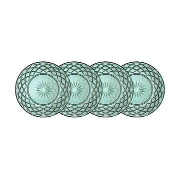 Talerze Sorrento Ø21 cm, zestaw 4 szt. - Zielony - Lyngby Glas