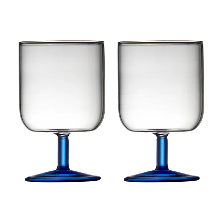 Torino kieliszki do wina 300 ml, 2‑pak - Clear-blue - Lyngby Glas