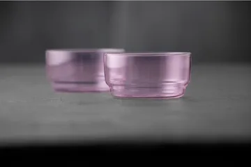 Torino miska 500 ml, 2‑pak - Pink - Lyngby Glas