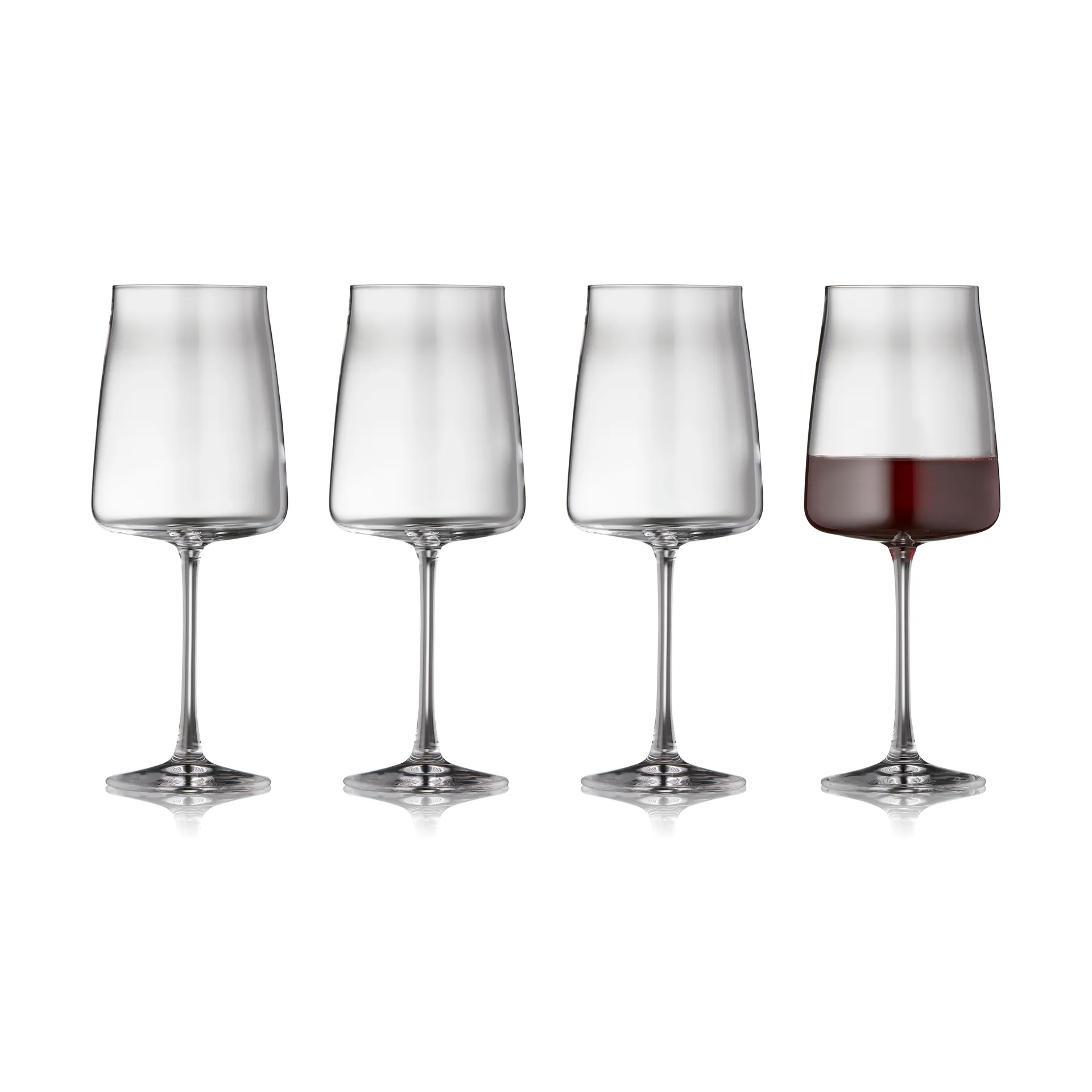 Zero kieliszki do czerwonego wina 540 ml, 4‑pak, Kryształ Lyngby Glas