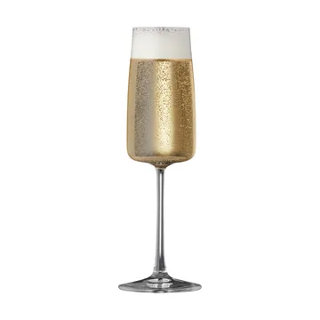 Zero kieliszki do szampana 300 ml, 4‑pak - Kryształ - Lyngby Glas