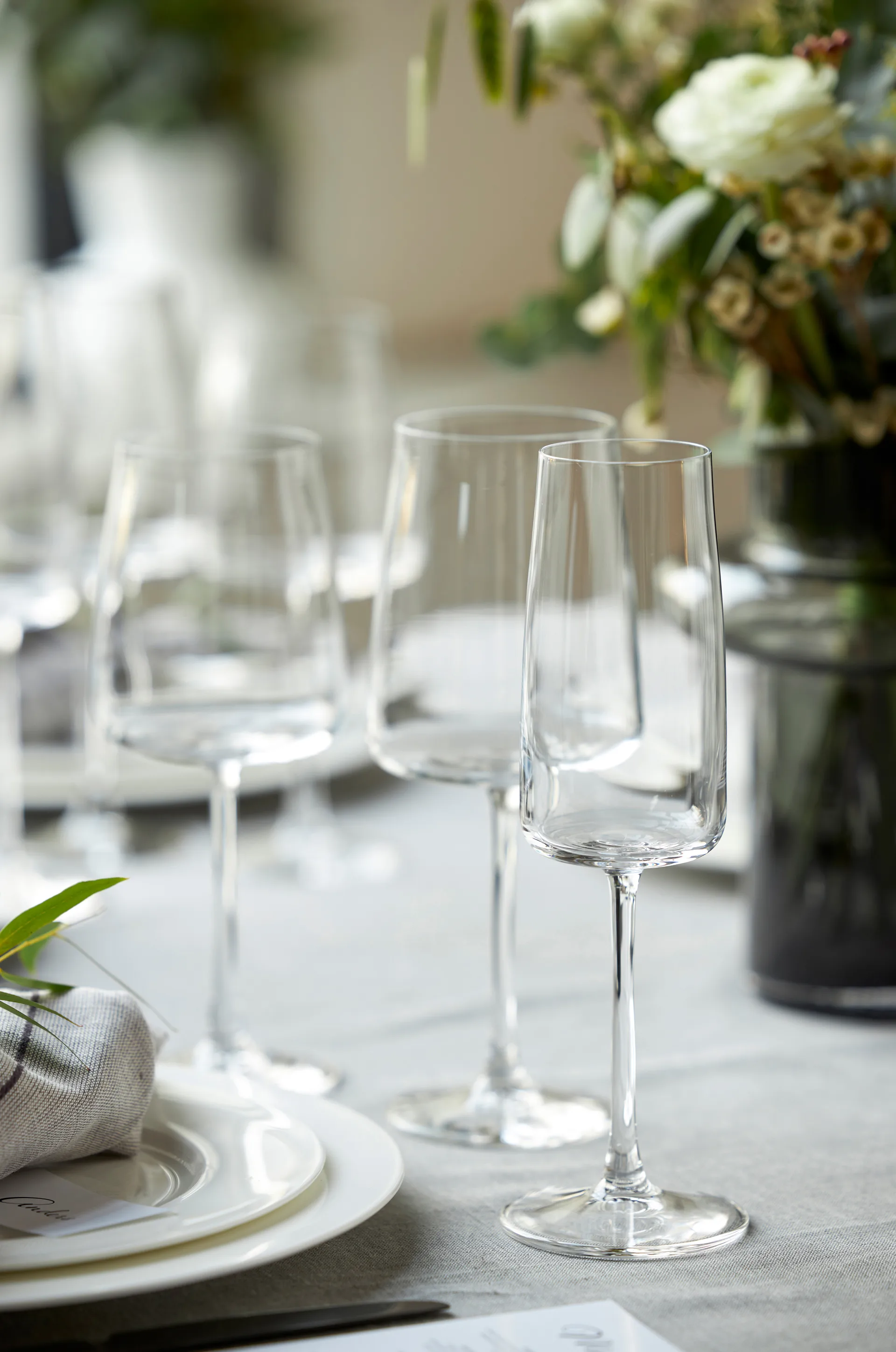 Zero kieliszki do szampana 300 ml, 4‑pak, Kryształ Lyngby Glas