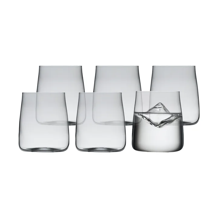 Zero szklanki do wody 420 ml, 6‑pak - Kryształ - Lyngby Glas