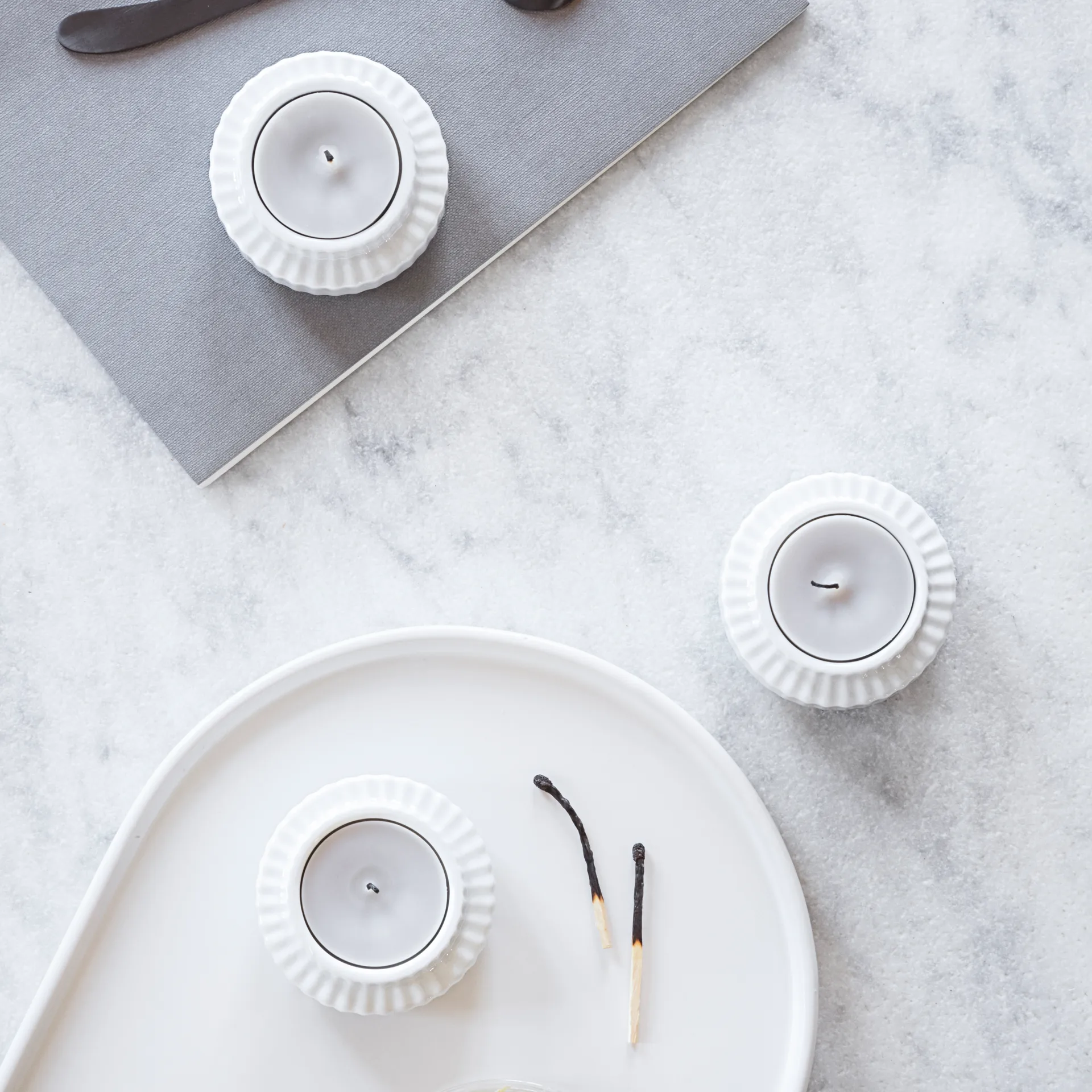 Lampion Lyngby Ø 6,5 cm 2-pak, biały Lyngby Porcelæn