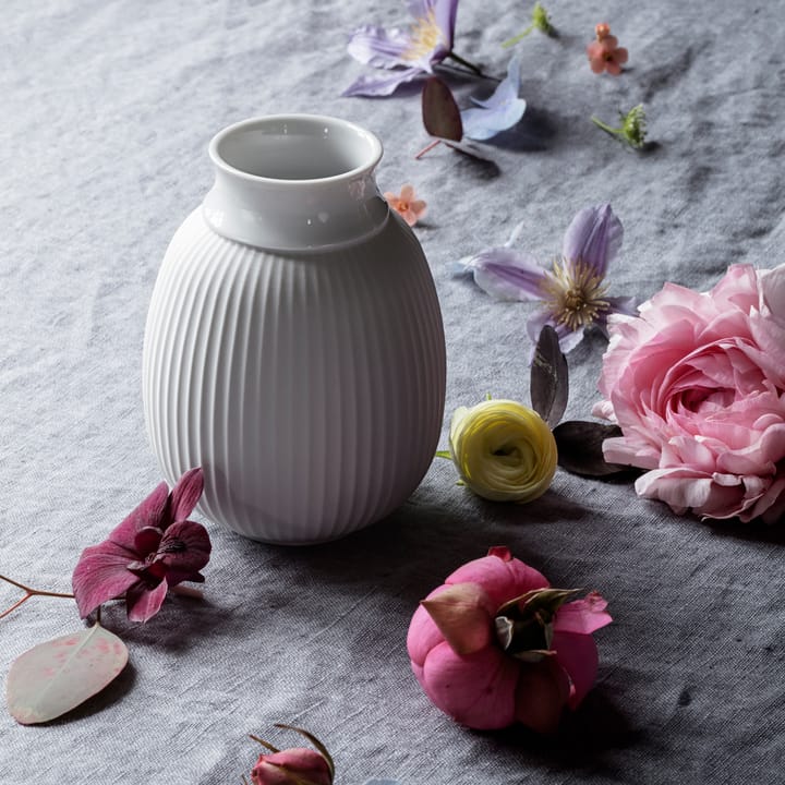 Lyngby Curve wazon 12 cm, Biały Lyngby Porcelæn