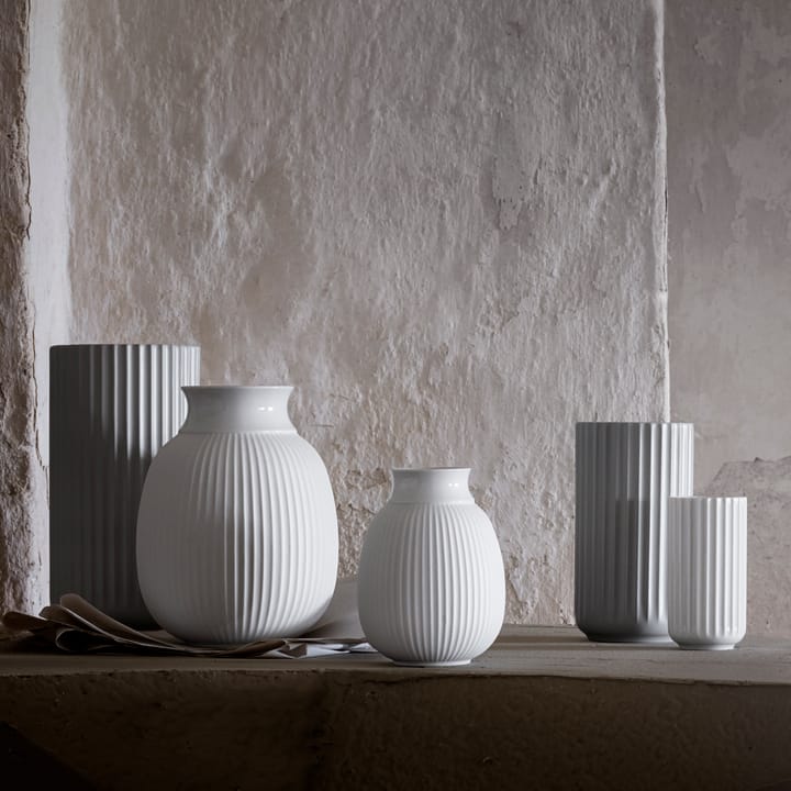 Lyngby Curve wazon 12 cm, Biały Lyngby Porcelæn