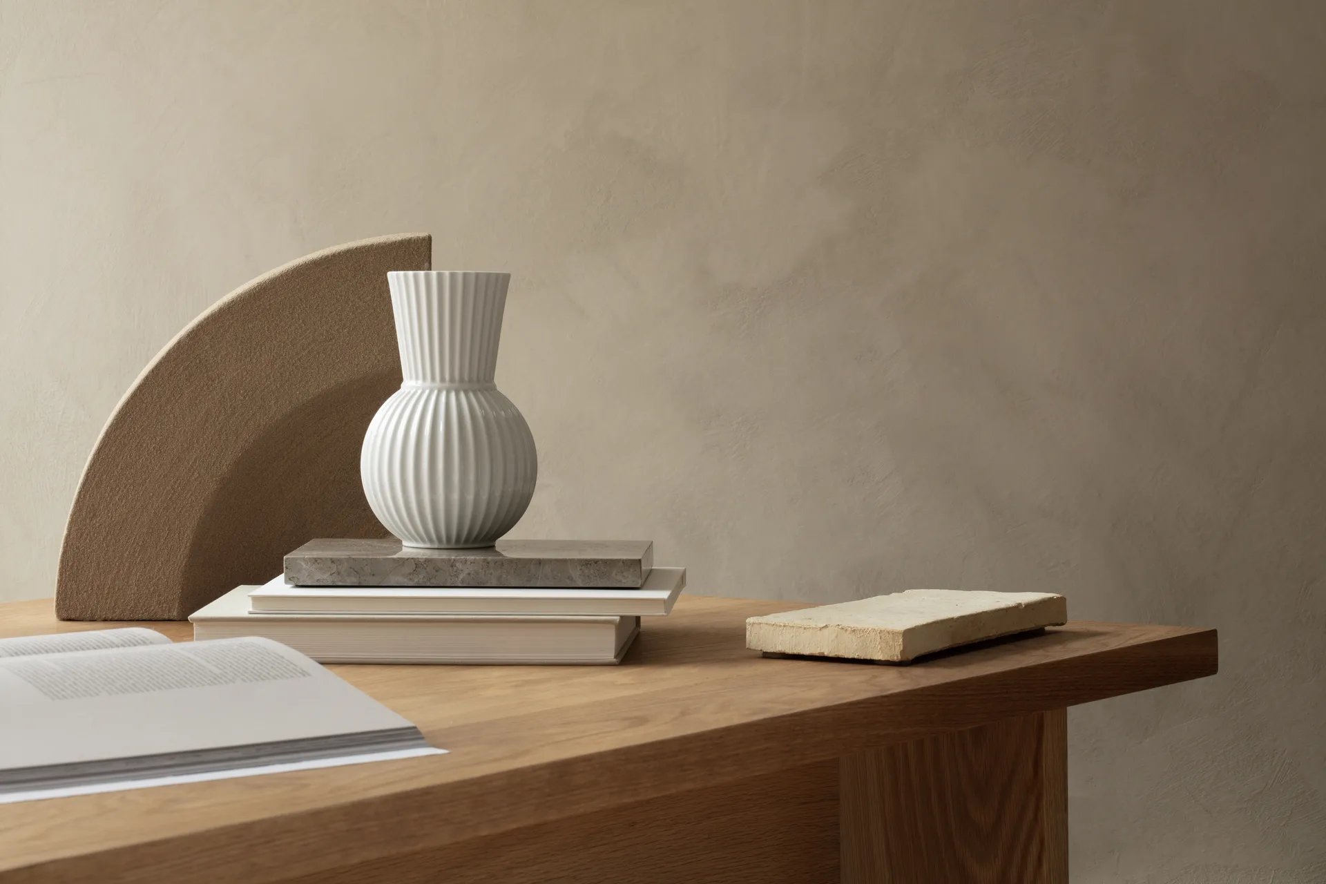 Lyngby Tura wazon biały, 18 cm Lyngby Porcelæn