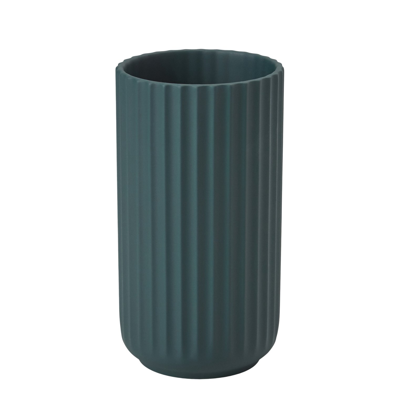 Lyngby Porcelæn Lyngby wazon Kopenhaga zielony mat 20 cm