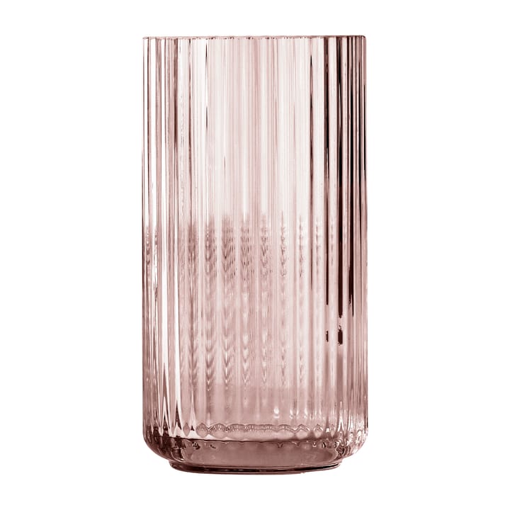 Lyngby wazon szklany burgund - 20 cm - Lyngby Porcelæn