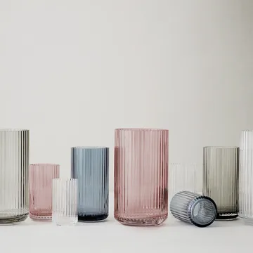 Lyngby wazon szklany burgund - 38 cm - Lyngby Porcelæn