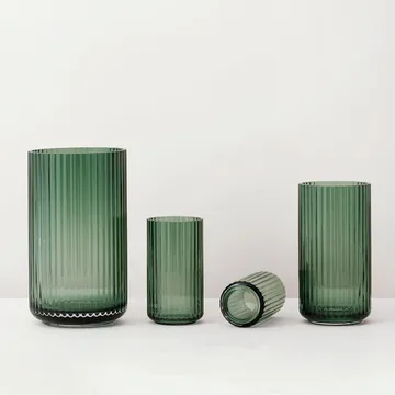Lyngby wazon szklany Copenhagen zielony - 38 cm - Lyngby Porcelæn