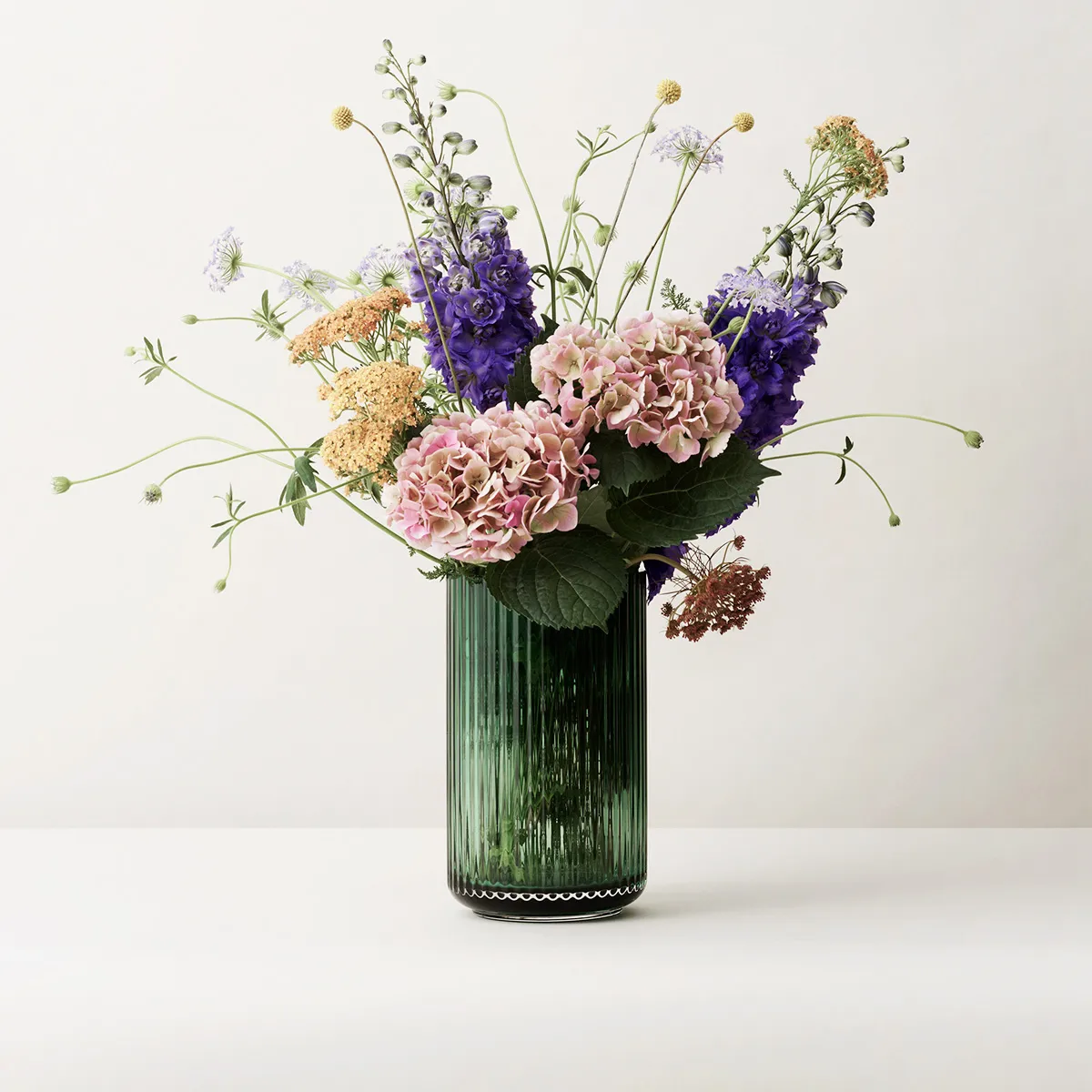Lyngby wazon szklany Copenhagen zielony, 38 cm Lyngby Porcelæn