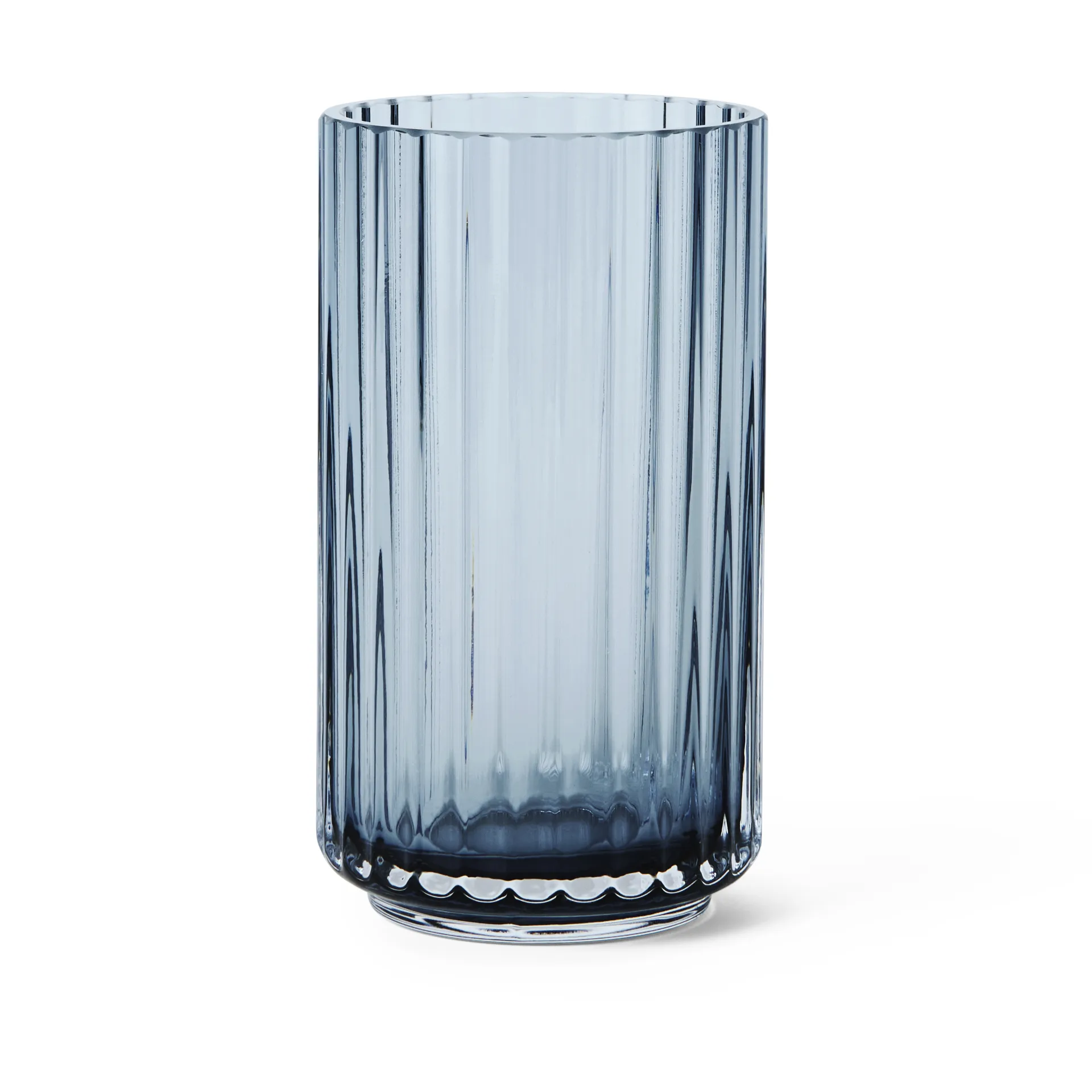 Lyngby wazon szklany midnight blue, 12,5 cm Lyngby Porcelæn