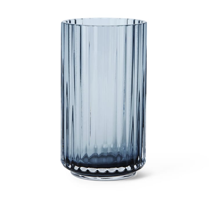Lyngby wazon szklany midnight blue - 12,5 cm - Lyngby Porcelæn
