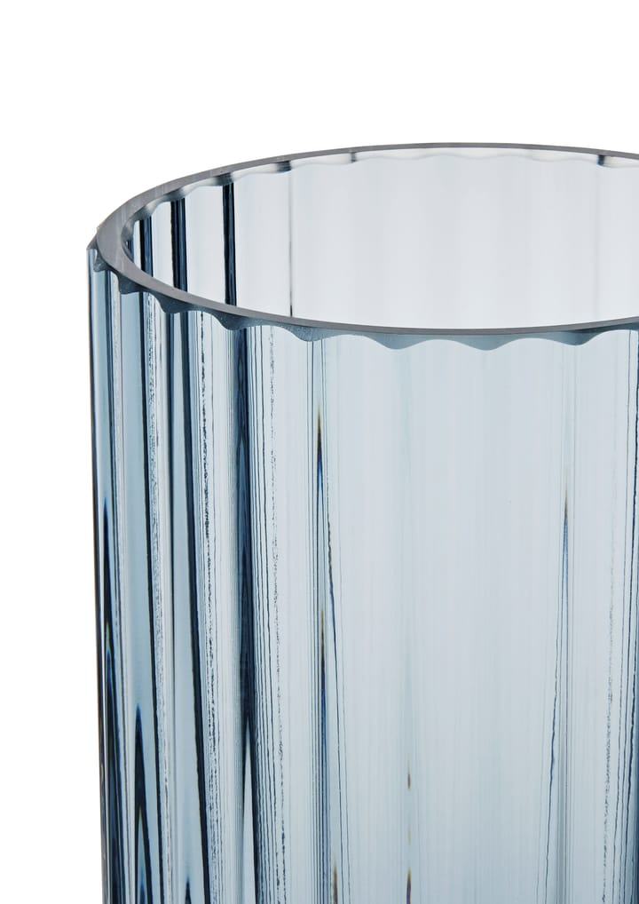 Lyngby wazon szklany midnight blue - 12,5 cm - Lyngby Porcelæn