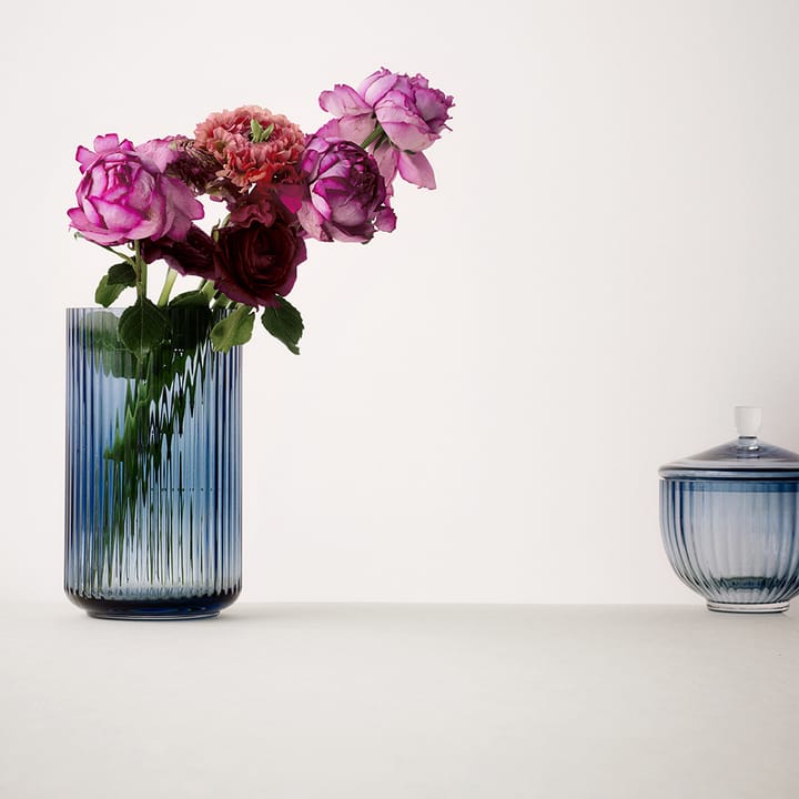 Lyngby wazon szklany midnight blue, 31 cm Lyngby Porcelæn