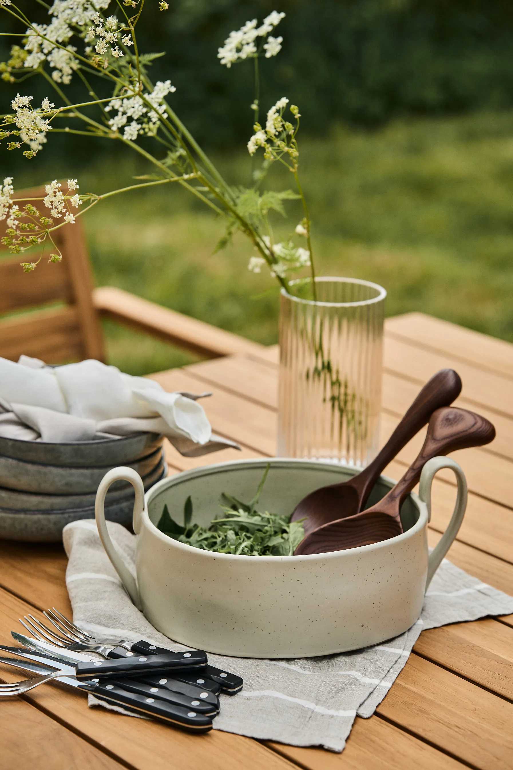 Lyngby wazon szklany przezroczysty, 20 cm Lyngby Porcelæn