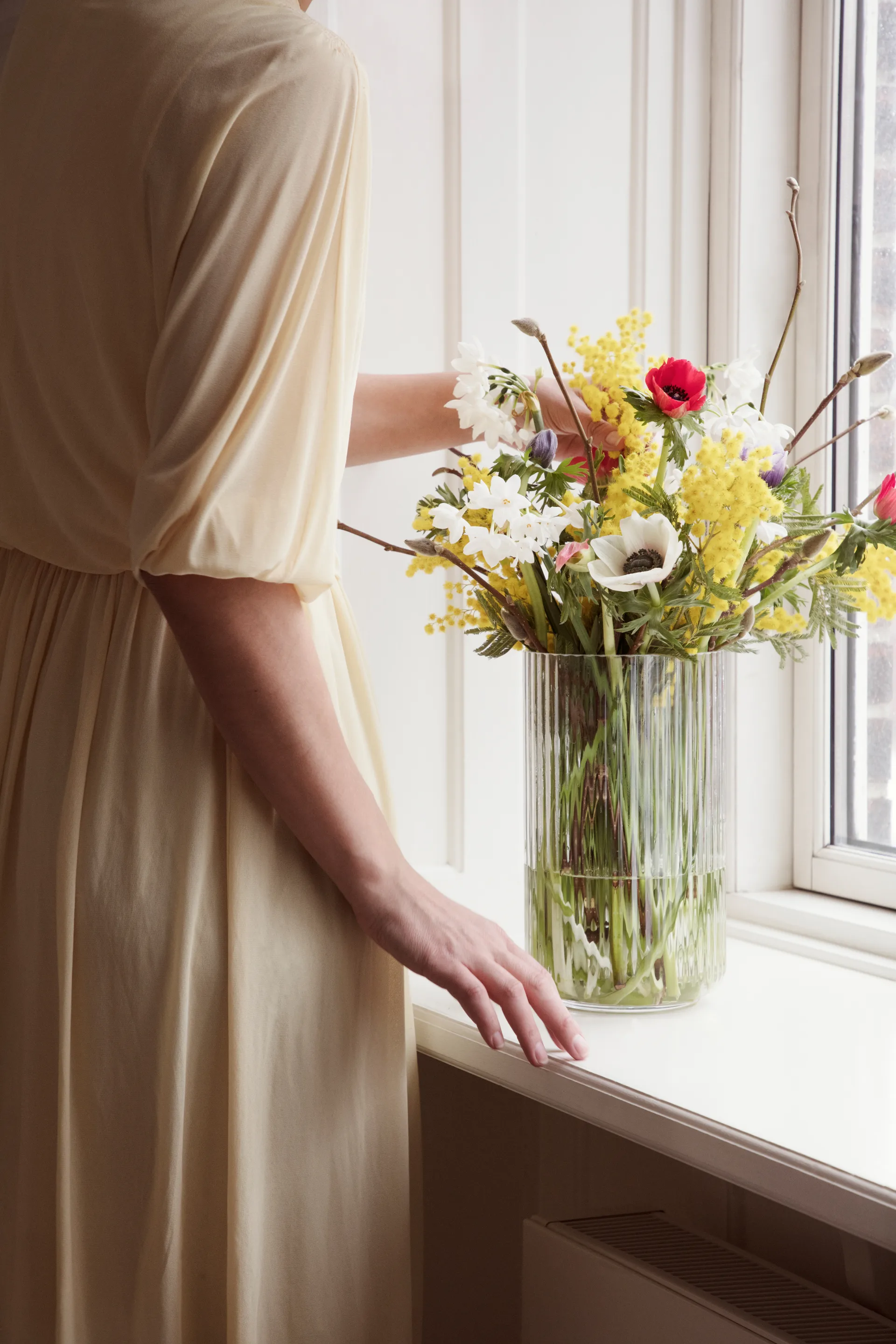 Lyngby wazon szklany przezroczysty, 25 cm Lyngby Porcelæn