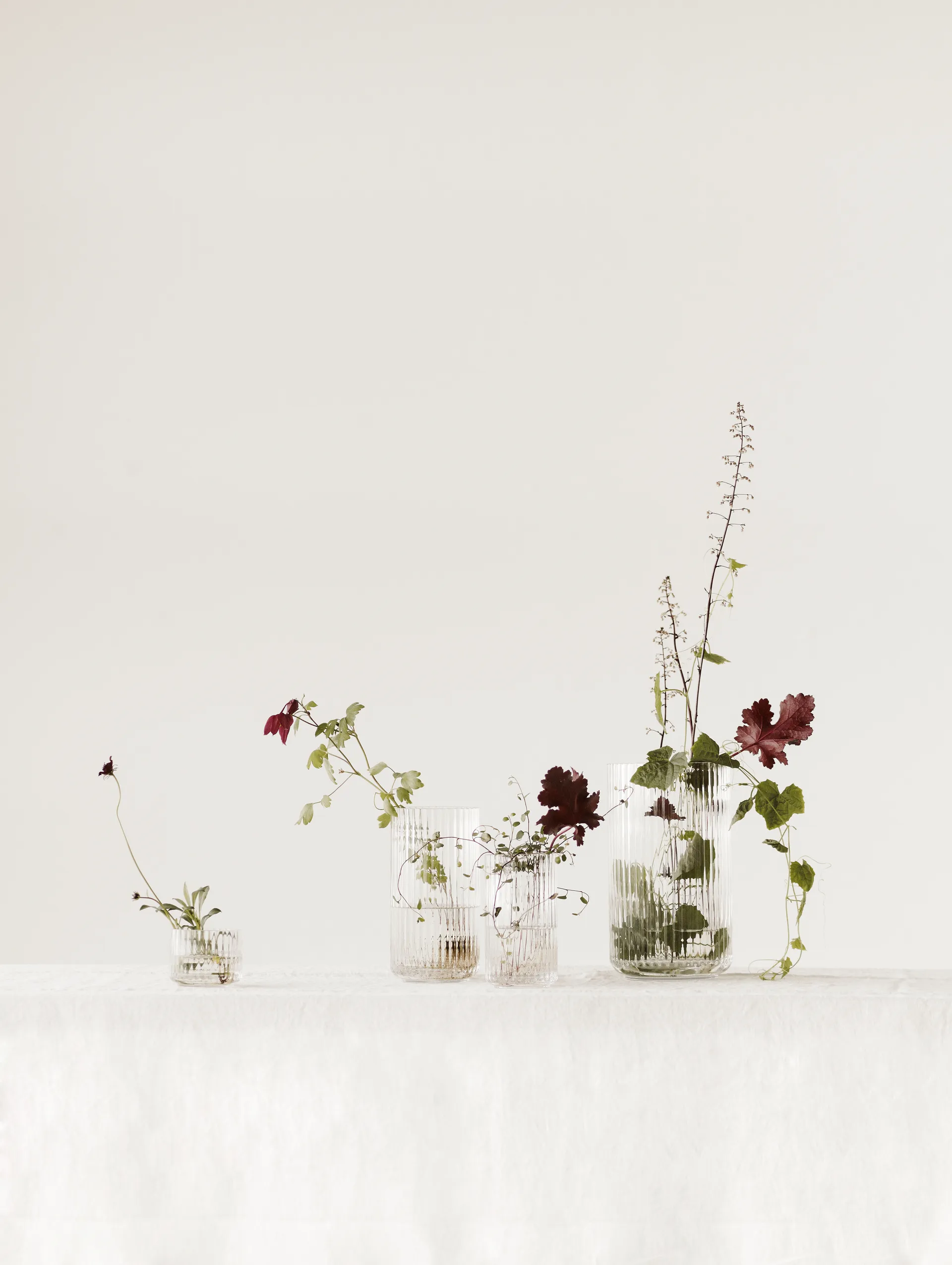 Lyngby wazon szklany przezroczysty, 25 cm Lyngby Porcelæn