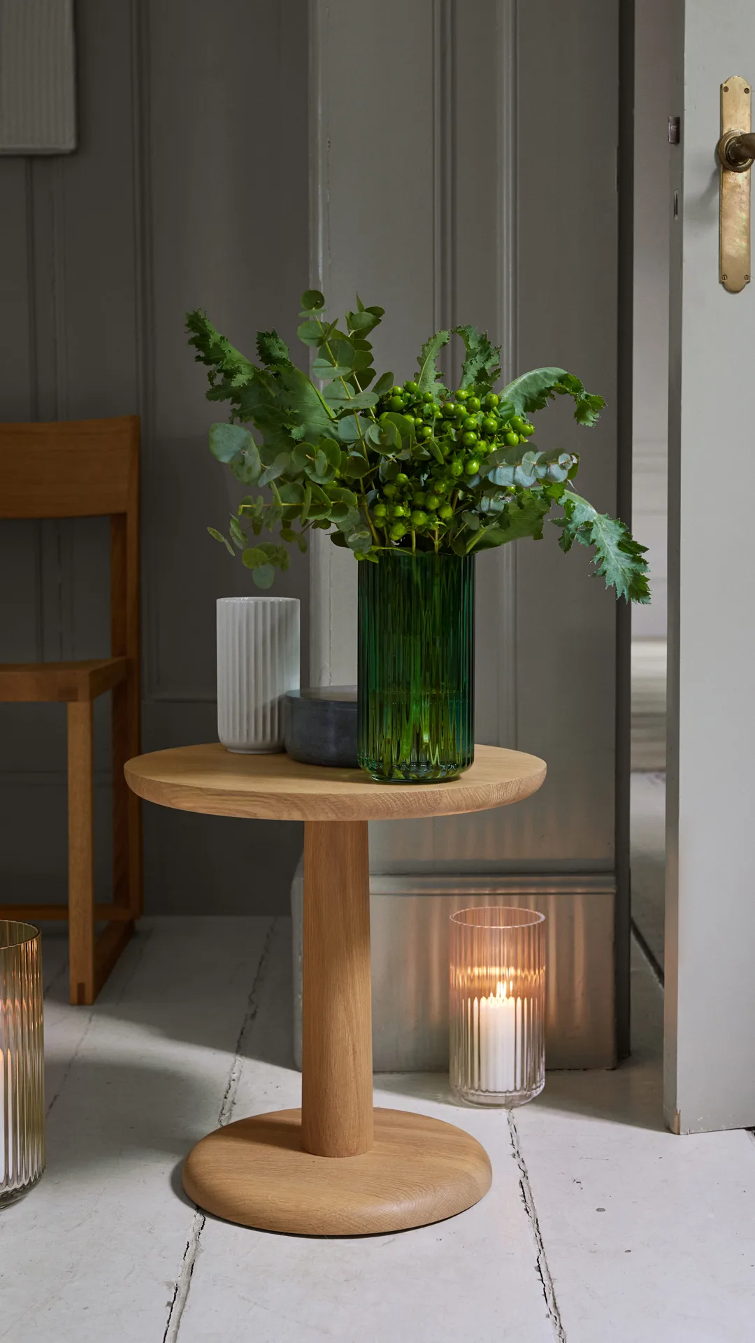 Lyngby wazon szklany przezroczysty, 25 cm Lyngby Porcelæn