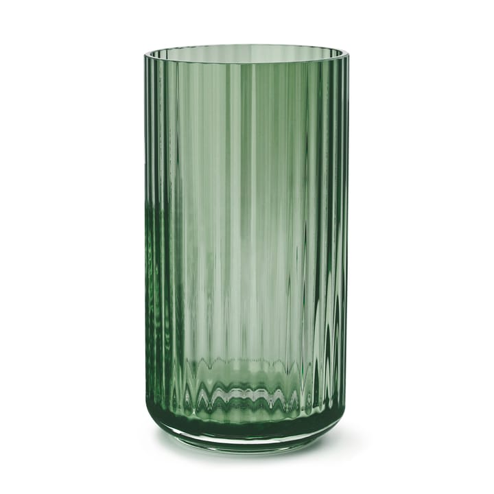 Lyngby wazon szklany zielony - 20 cm - Lyngby Porcelæn