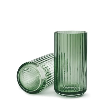 Lyngby wazon szklany zielony - 20 cm - Lyngby Porcelæn