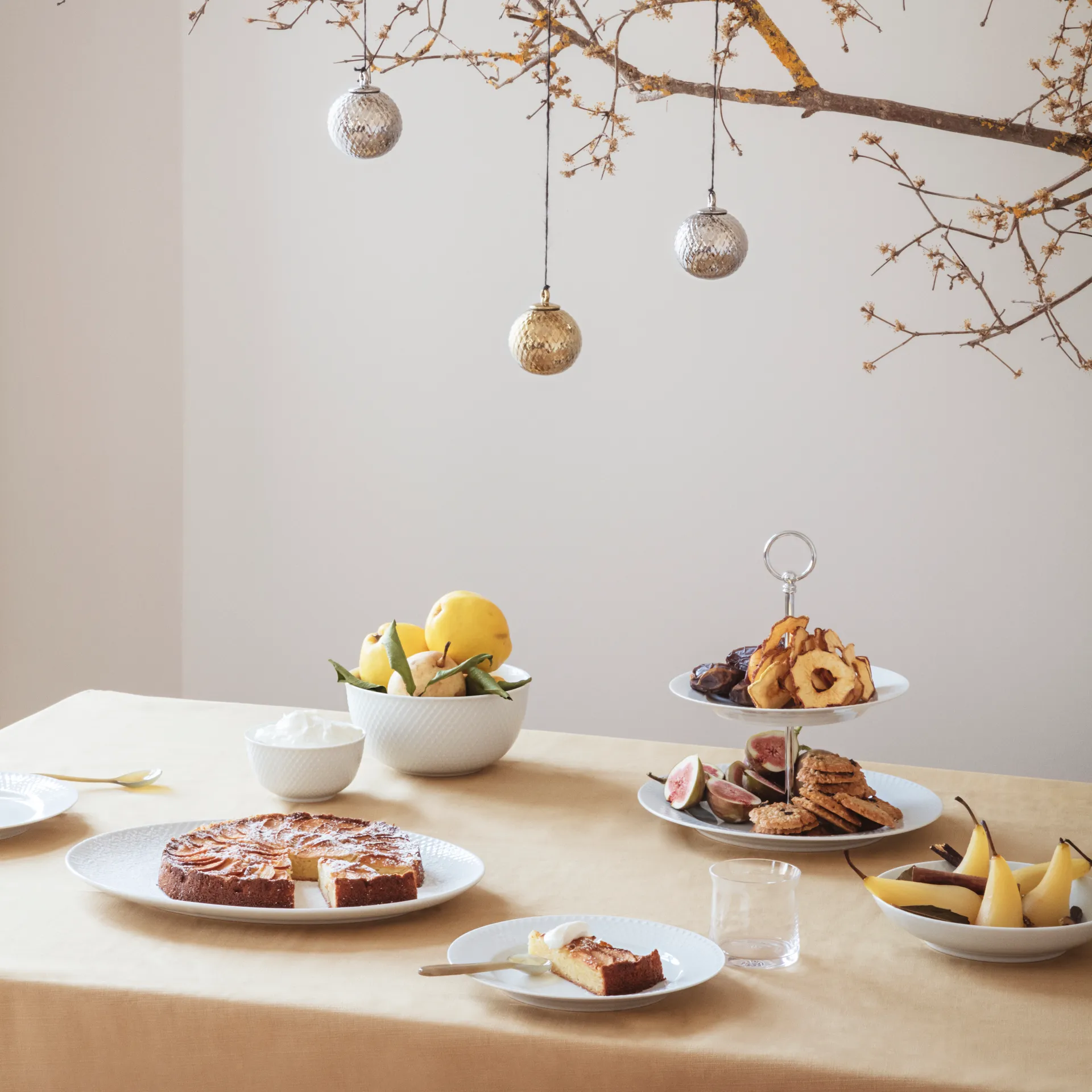 Miska do serwowania Rhombe Ø17,5 cm, biały Lyngby Porcelæn