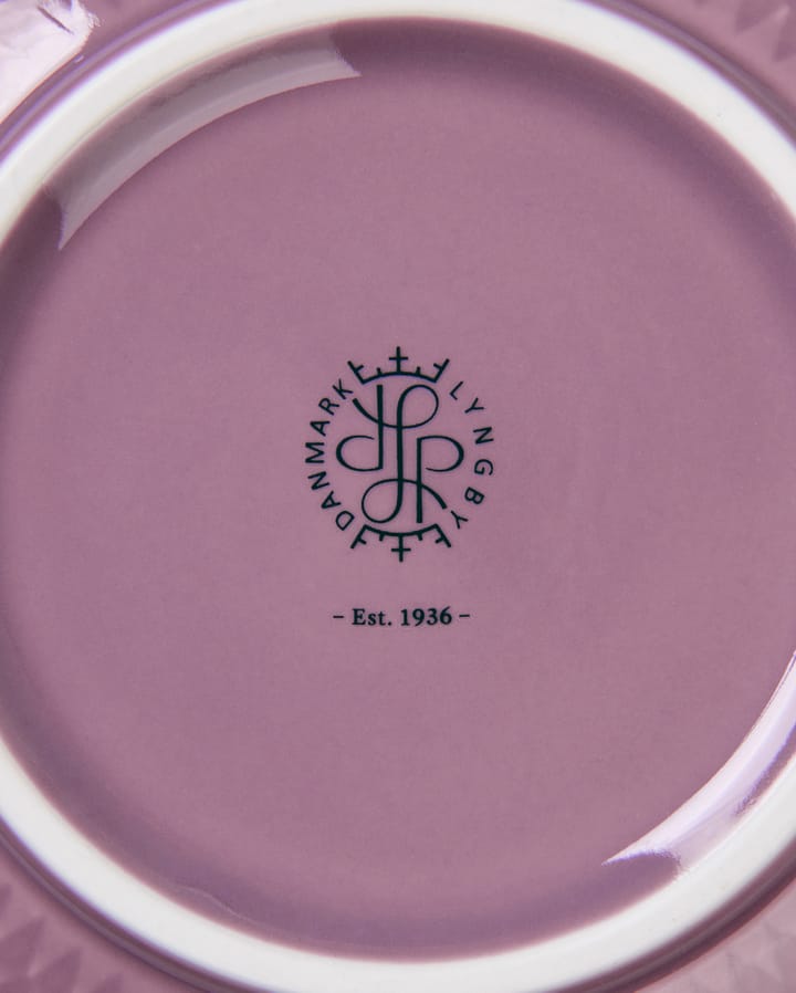 Miska Rhombe Ø15,5 cm, Fioletowy Lyngby Porcelæn