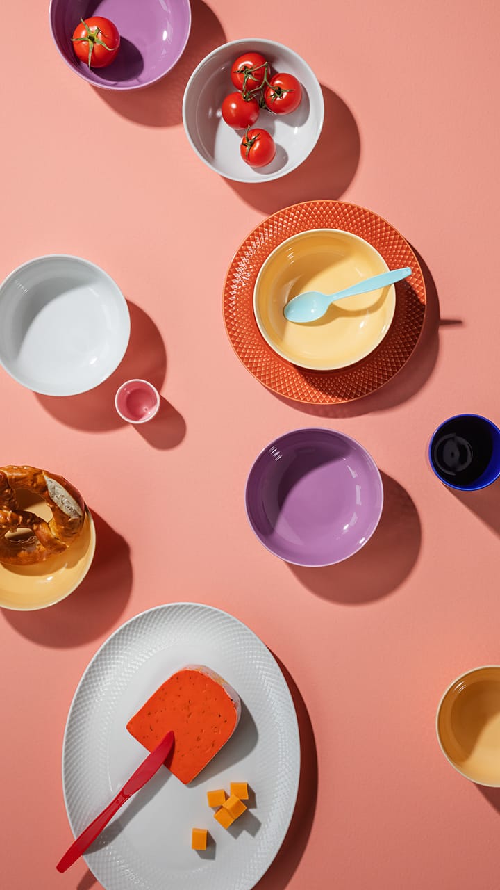 Miska Rhombe Ø15,5 cm, Fioletowy Lyngby Porcelæn