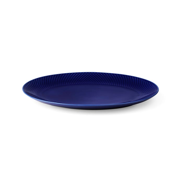 Półmisek do serwowania Rhombe Ø 35 cm, Ciemnoniebieski Lyngby Porcelæn