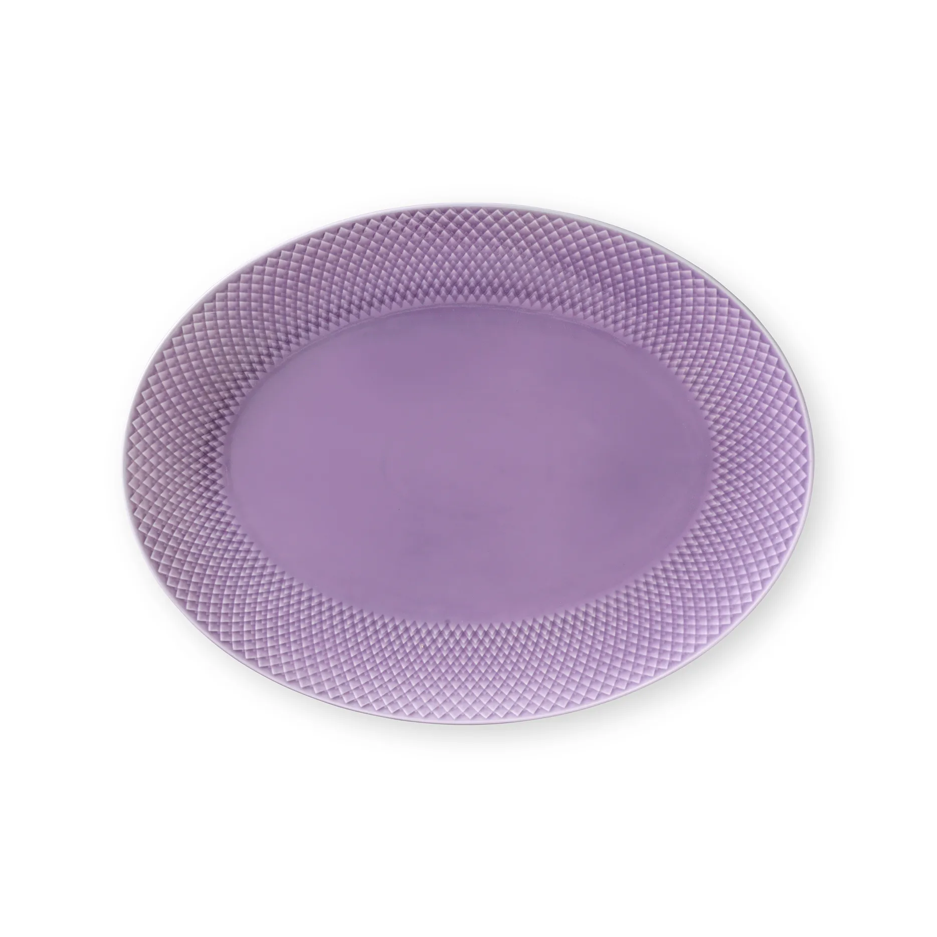 Półmisek do serwowania Rhombe Ø 35 cm, Jasny fiolet Lyngby Porcelæn