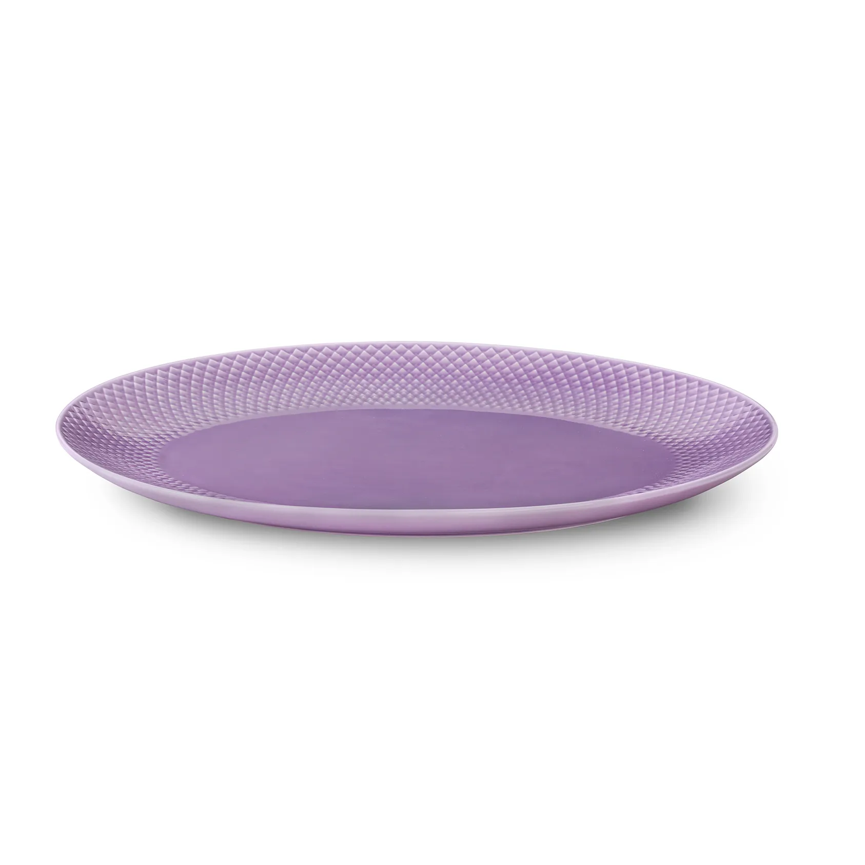 Półmisek do serwowania Rhombe Ø 35 cm, Jasny fiolet Lyngby Porcelæn