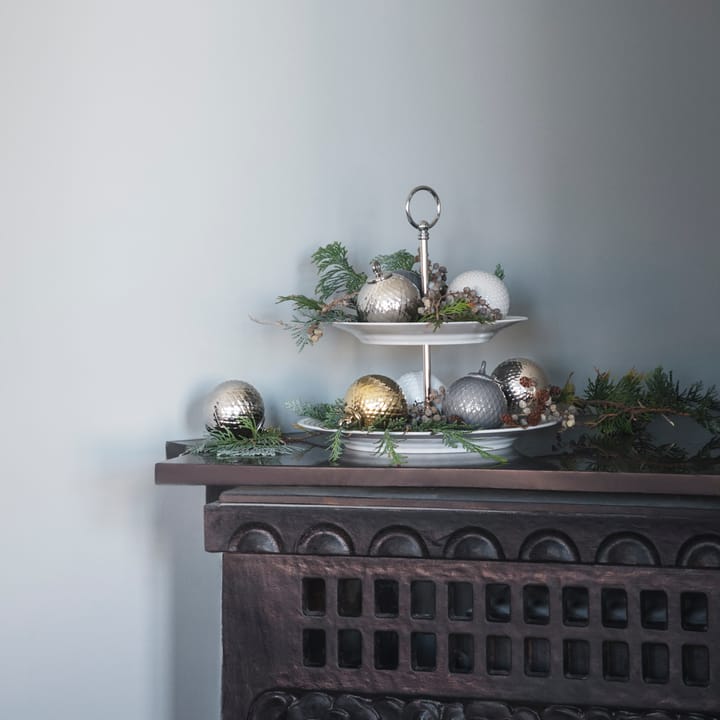 Półmisek na ciasto Rhombe Ø 27 cm, biały Lyngby Porcelæn