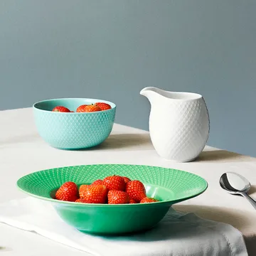 Rhombe dzbanek na mleko 390 ml - Biały - Lyngby Porcelæn