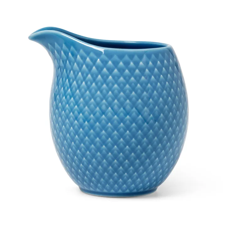 Rhombe dzbanek na mleko 390 ml - Niebieski - Lyngby Porcelæn