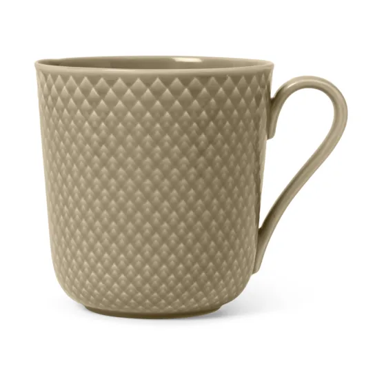 Rhombe Earth kubek 390 ml - Clay - Lyngby Porcelæn