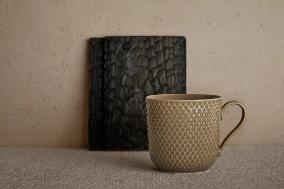 Rhombe Earth kubek 390 ml, Clay Lyngby Porcelæn