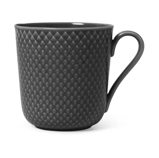 Rhombe Earth kubek 390 ml - Slate - Lyngby Porcelæn
