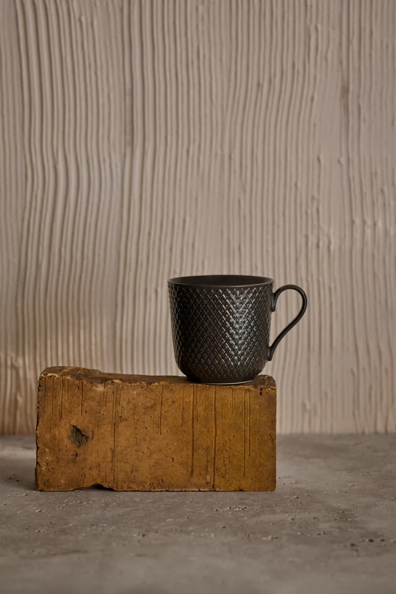 Rhombe Earth kubek 390 ml, Slate Lyngby Porcelæn