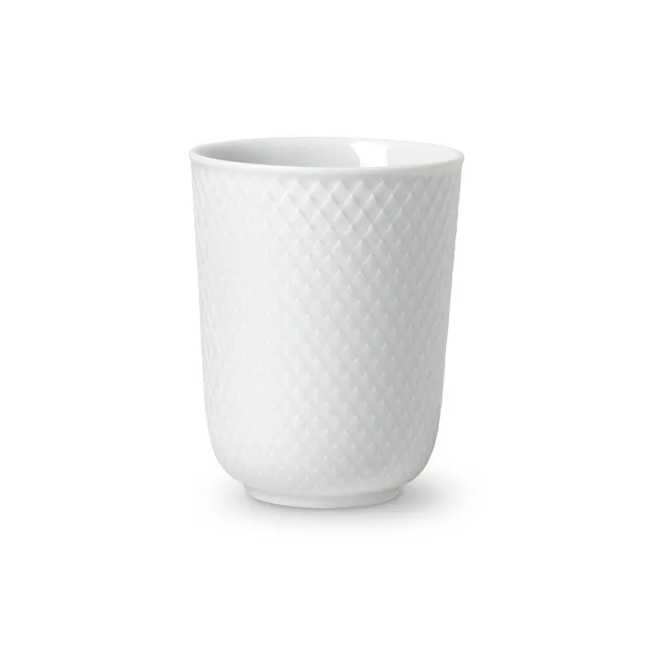 Rhombe kubek bez ucha 330 ml - Biały - Lyngby Porcelæn