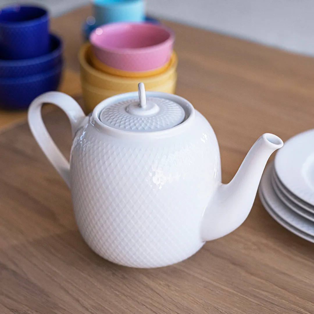Rhombe kubek bez ucha 330 ml, Ciemnoniebieski Lyngby Porcelæn
