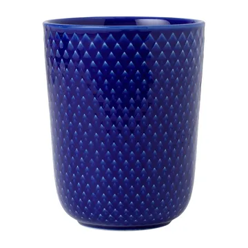 Rhombe kubek bez ucha 330 ml - Ciemnoniebieski - Lyngby Porcelæn