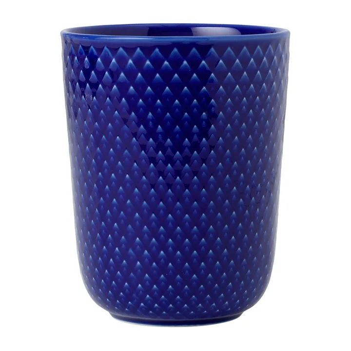 Rhombe kubek bez ucha 330 ml - Ciemnoniebieski - Lyngby Porcelæn