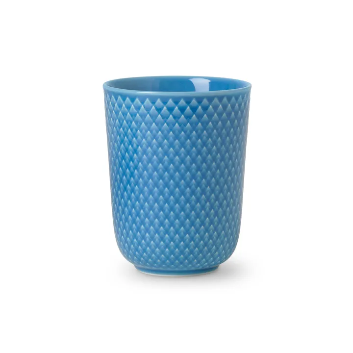 Rhombe kubek bez ucha 330 ml - Niebieski - Lyngby Porcelæn
