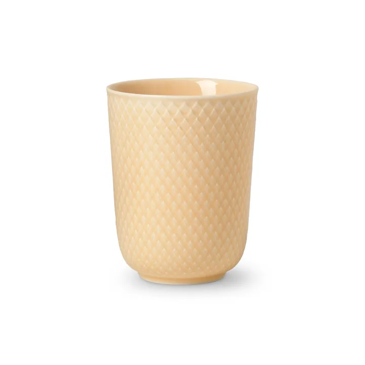 Rhombe kubek bez ucha 330 ml - Piaskowy - Lyngby Porcelæn