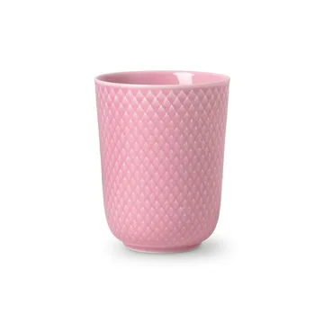 Rhombe kubek bez ucha 330 ml - Różowy - Lyngby Porcelæn