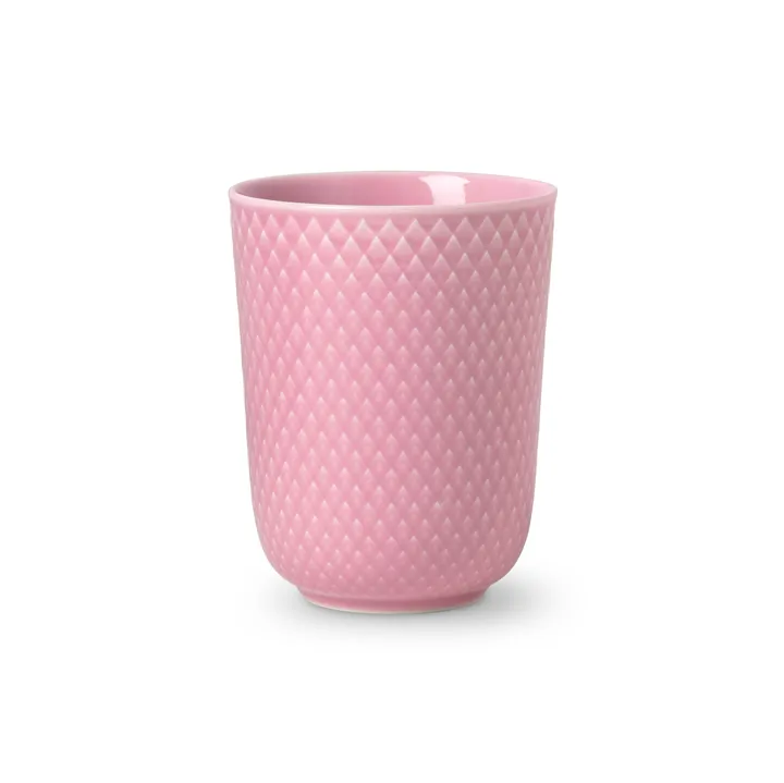 Rhombe kubek bez ucha 330 ml - Różowy - Lyngby Porcelæn