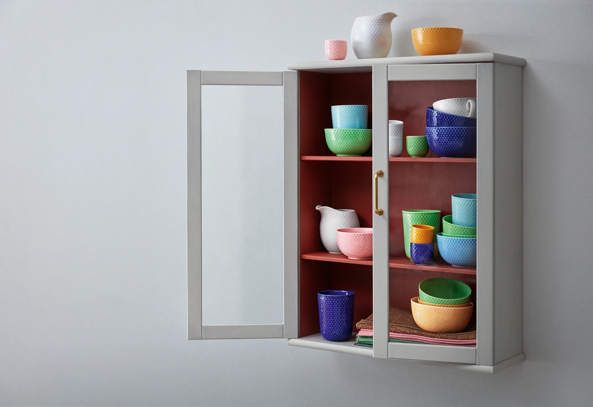 Rhombe kubek bez ucha 330 ml, Turkusowy Lyngby Porcelæn