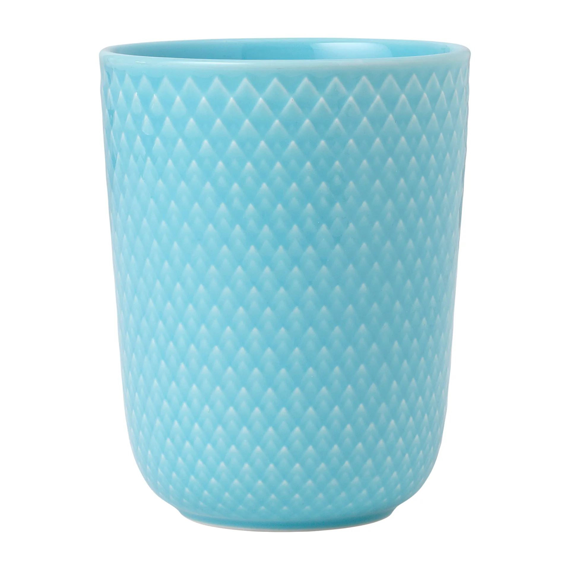 Rhombe kubek bez ucha 330 ml, Turkusowy Lyngby Porcelæn