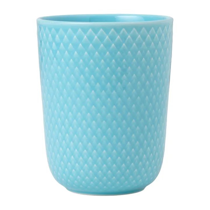 Rhombe kubek bez ucha 330 ml - Turkusowy - Lyngby Porcelæn